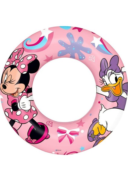 Sevimli Minnie Mouse Yüzme Simidi, 56 Cm, 3-6 Yaş, Pembe Renkli Eğlenceli Choice fiyatları