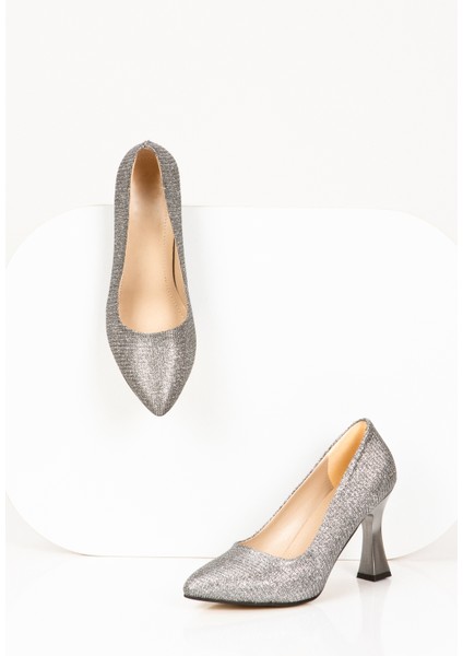 Parlak Desenli Kadın Topuklu Ayakkabı, Kadın Ince Uzun Topuklu Ayakkabı, Kırçıllı Topuklu Ayakkabı modelleri