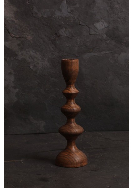 Doğal Kayın Ağacından El Yapımı Şamdan, Şık ve Doğal Dekorasyon Ürünü fırsatları