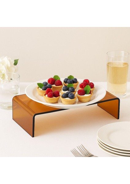 Renkli Pleksi Yükseltici Stand 30X10X8 Cm, Şık ve Fonksiyonel Raf fiyatları