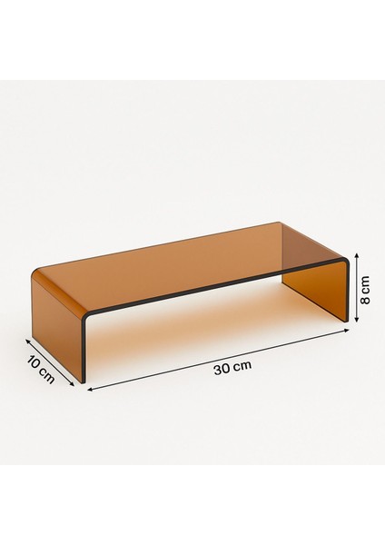 Renkli Pleksi Yükseltici Stand 30X10X8 Cm, Şık ve Fonksiyonel Raf modelleri