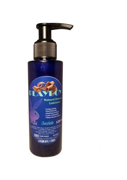 Büyük Boy 125 ml Ebatta Çikolatalı Kişisel Lubrikant Jel / Playboy Chocolate Lubricant Gel