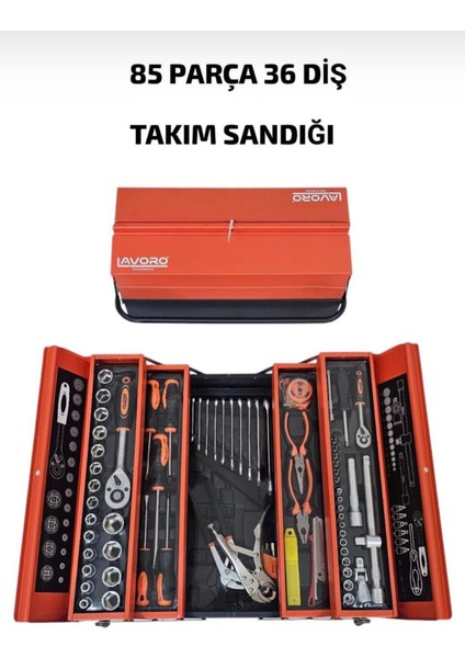 85PARÇA 36 Diş Takım Sandığı