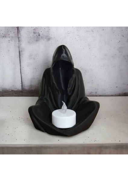 Şık Siyah Assassin's Creed Temalı Tealight Mum Standı Ev Dekorasyonu modelleri