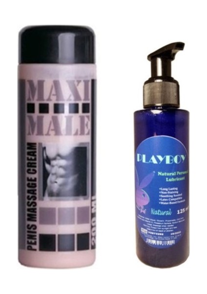 Hintohu Maxi Male Cream 200 ml ve Playboy Natural Lubricant 125 ml fiyatları