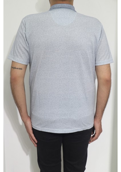 Fistan Store Erkek Desenli Klasik Kesim Rahat Kalıp Tek Cepli Polo Yaka T-Shirt modelleri
