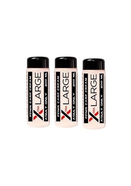 Erkeklere Özel Boyutlandırıcı X-Large Krem 125 ml x 3