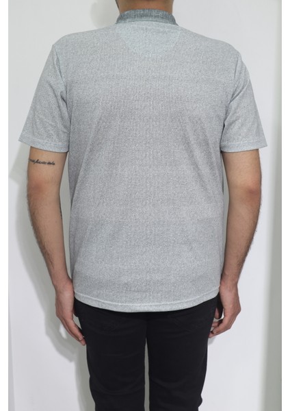 Fistan Store Erkek Desenli Klasik Kesim Rahat Kalıp Tek Cepli Polo Yaka T-Shirt modelleri
