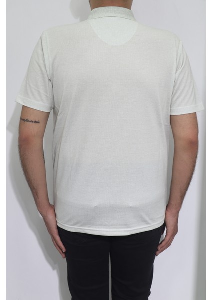 Fistan Store Erkek Desenli Klasik Kesim Rahat Kalıp Tek Cepli Polo Yaka T-Shirt modelleri