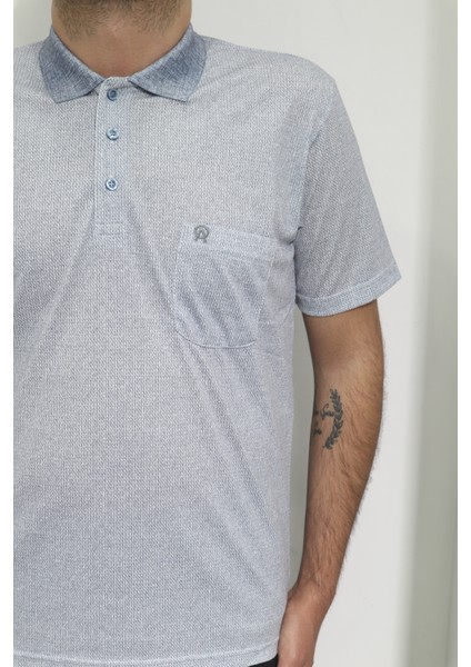 Fistan Store Erkek Desenli Klasik Kesim Rahat Kalıp Tek Cepli Polo Yaka T-Shirt fiyatları