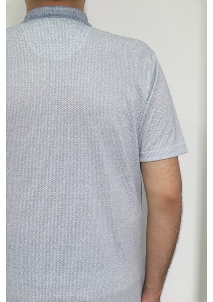 Fistan Store Erkek Desenli Klasik Kesim Rahat Kalıp Tek Cepli Polo Yaka T-Shirt fırsatları