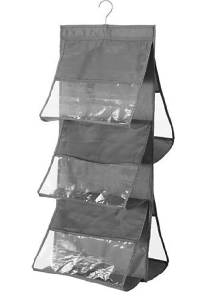 Bölmeli Çok Amaçlı Düzenleyici 39X93 cm Gri, Şeffaf Dolap Içi Organizer fiyatları