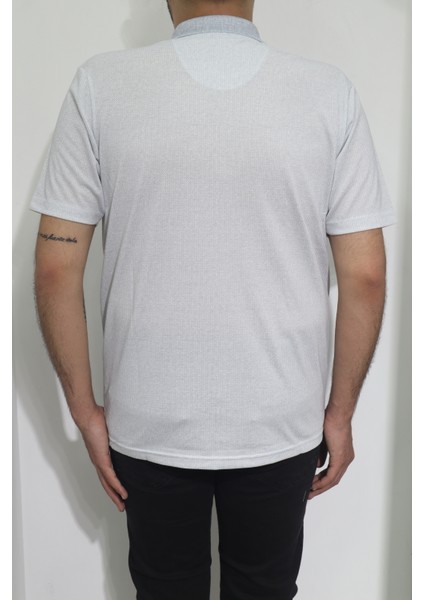 Fistan Store Erkek Desenli Klasik Kesim Rahat Kalıp Tek Cepli Polo Yaka T-Shirt modelleri