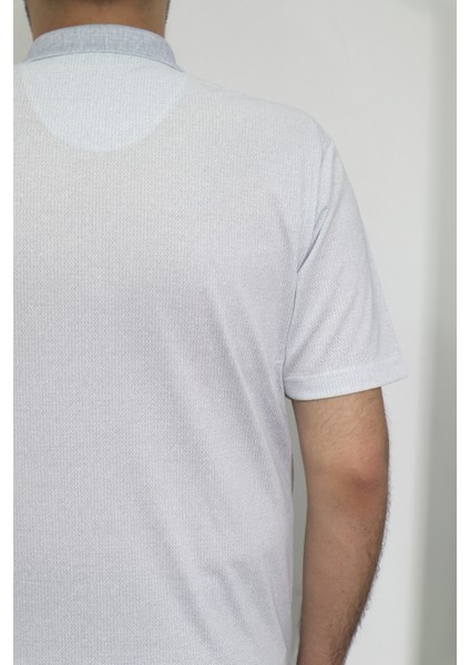 Fistan Store Erkek Desenli Klasik Kesim Rahat Kalıp Tek Cepli Polo Yaka T-Shirt fırsatları