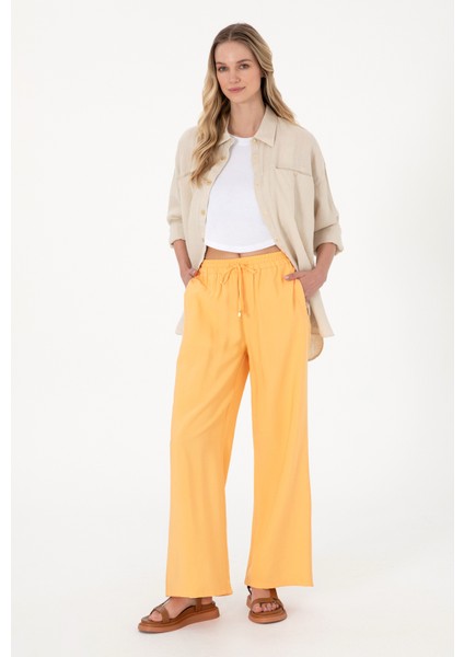 Turuncu Kadın Loose Fit Pantolon DMK.2107035ECOLE.
