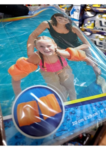 Turuncu Şişme Çocuk Yüzme Kolluğu, 20 Cm, Çift, Bombeli, 3-12 Yaş fiyatları