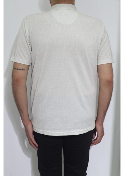 Fistan Store Erkek Desenli Klasik Kesim Rahat Kalıp Tek Cepli Polo Yaka T-Shirt modelleri