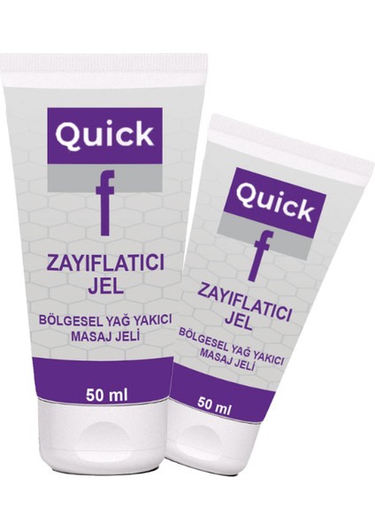 Quickf Gel 50 ml 2 Adet Daha Hafif ve Şekillenmiş Zayıflamış Görünümün Yeni Anahtarı - Hızlı Etkili Jel - Secenek_variant_property : 2li