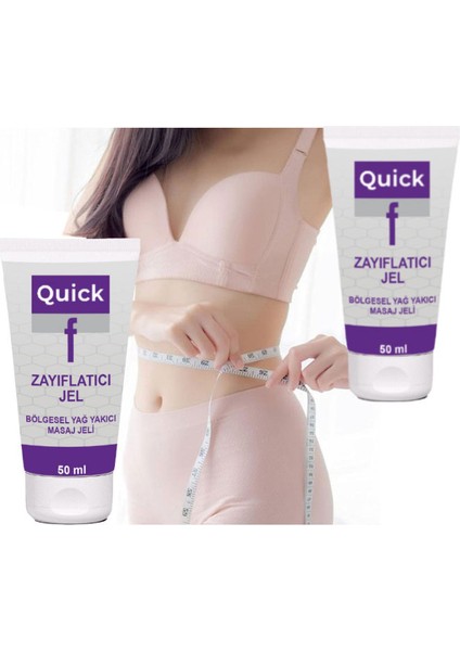 Quickf Gel 50 ml 2 Adet Daha Hafif ve Şekillenmiş Zayıflamış Görünümün Yeni Anahtarı - Hızlı Etkili Jel - Secenek_variant_property : 2li fiyatları
