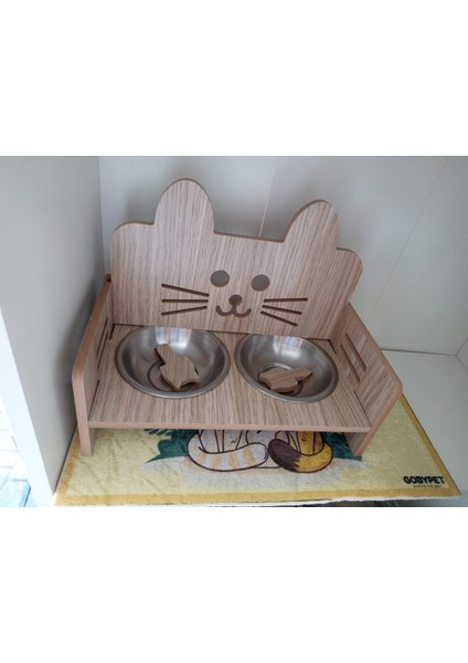 EVCİL HAYVAN MAMA KABI 2'Lİ PASPAS HEDİYELİ ( 1 ADET ALPHA TAVUKLU YAŞ MAMA HEDİYE)