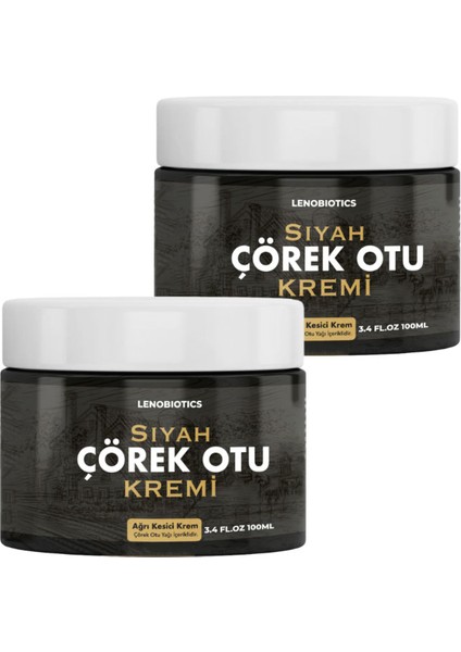 Siyah Çörek Otu Kremi / 2 Adet Ağrılarınıza Hızlıca Doğal Çözüm! 100 ml Krem - Secenek_variant_property : 2li