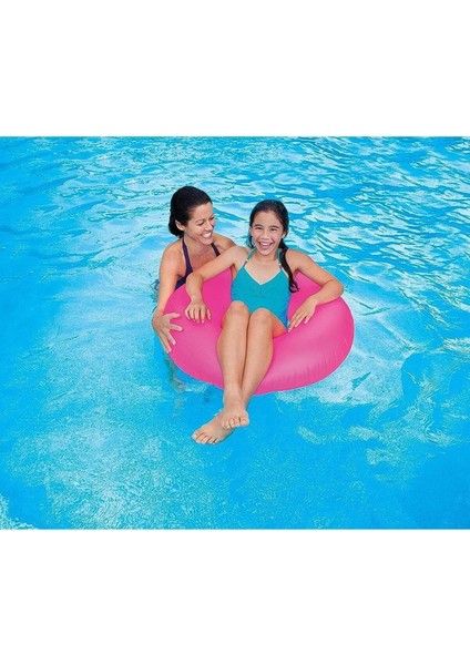 Pembe Fosforlu Can Simidi 91 Cm, Su Güvenliği ve Görünürlük Sağlar