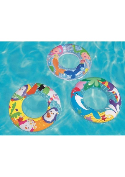 Renkli Simit Desenli 51 cm Şişme Yüzme Havuzu - Bestway 36113