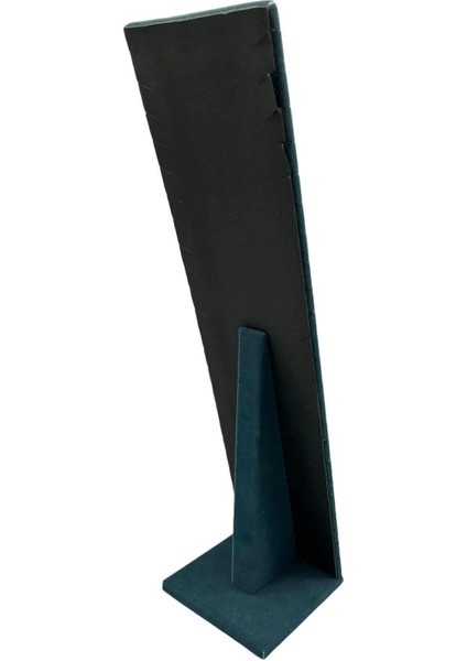 Haki Yeşil Süet Ayaklı Takı Sergileme Standı 40/10 cm