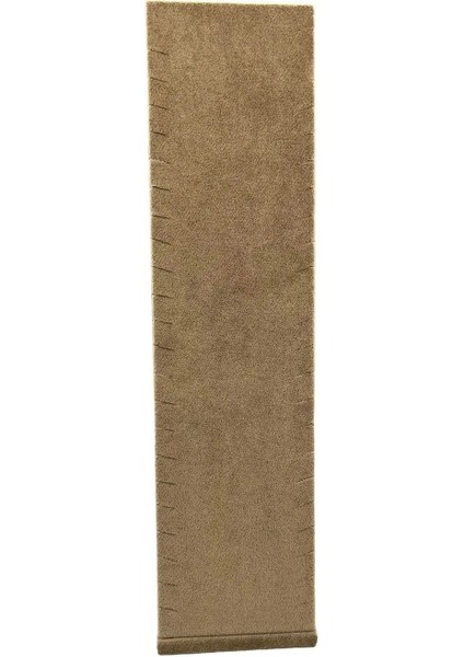 Süet Kumaş Takı Sergileme Standı, 40X10 Cm, Ayaklı, Sütlü Kahve Renk modelleri