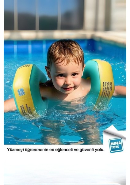 Mavi Renkli Başlangıç Seviyesi Yüzme Kolluğu, Güvenli ve Konforlu Kullanım fiyatları