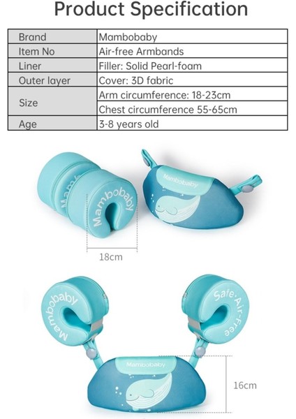 Çocuklar Için Mavi Yüzme Kolluğu ve Can Yeleği, Güvenli ve Eğlenceli Yüzme Deneyimi fırsatları