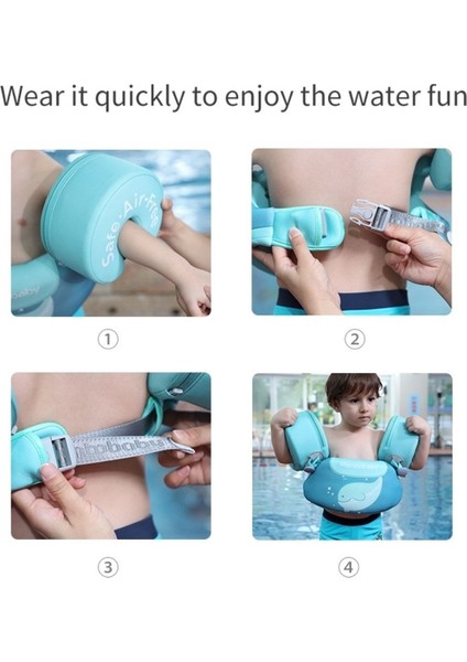 Çocuklar Için Mavi Yüzme Kolluğu ve Can Yeleği, Güvenli ve Eğlenceli Yüzme Deneyimi