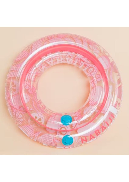 Şeffaf ve Pembe Şişme Yüzme Simidi, 65 Cm, Güvenli ve Rahat Kullanım Sağlar fırsatları