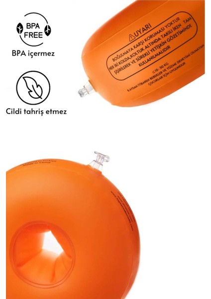 Renkli Çocuk Yüzme Kolluğu Seti, Pompalı ve Taşıma Çantalı, 10-30 kg Için Uygun modelleri