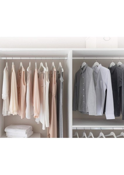 Beyaz Ahşap Görünüm Plastik Askı 20'li Set, Dayanıklı ve Şık Tasarım fırsatları