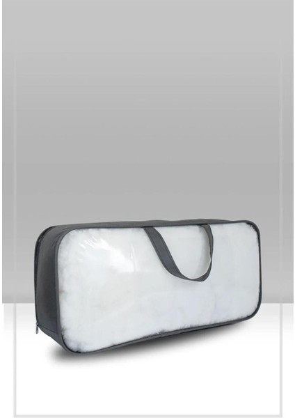 3'lü Set 60X30X18 cm Pvc Şeffaf Telli Valiz ve Hurçler fiyatları