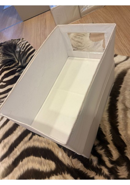 Iki Adet Bej Kutu, 44X25X20 Cm, Karton Destekli, Şık ve Dayanıklı Tasarım modelleri