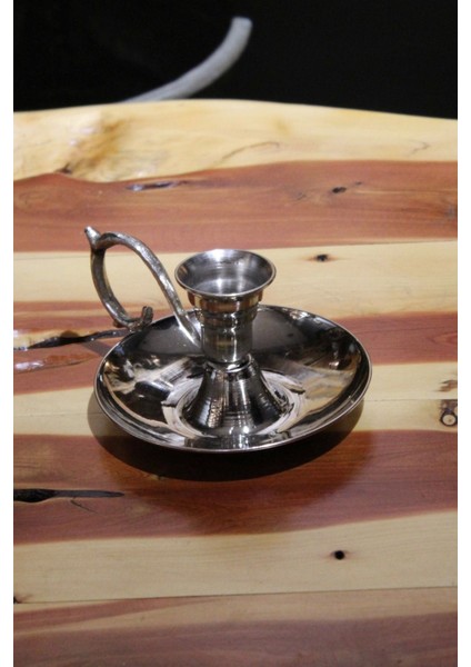 Bakır Elit Mumluk Şinanay El Şamdanı Kendinden Iğneli Mum Hediyeli indirimleri