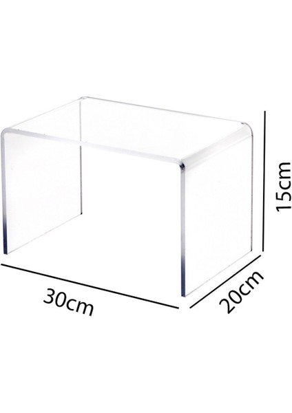 Şık Ürün Sergileme Standı 30X20X15CM, 6mm Dayanıklı ve Estetik Tasarım