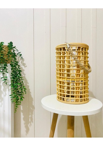 Bambu Fener Mumluk Dekor, Şık ve Doğal Aydınlatma Seçeneği