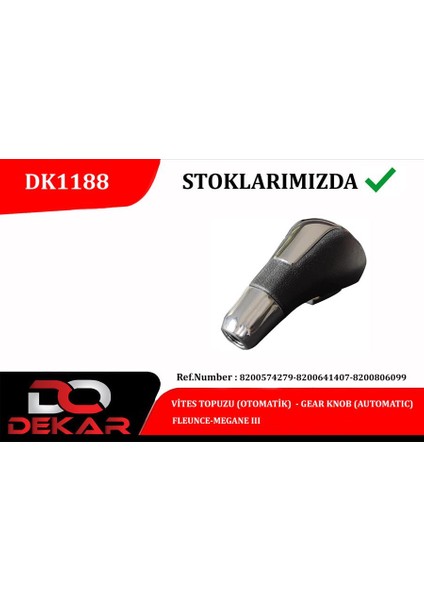 Vites Topuzu Otomatik Fleunce-Megane Iii Almla