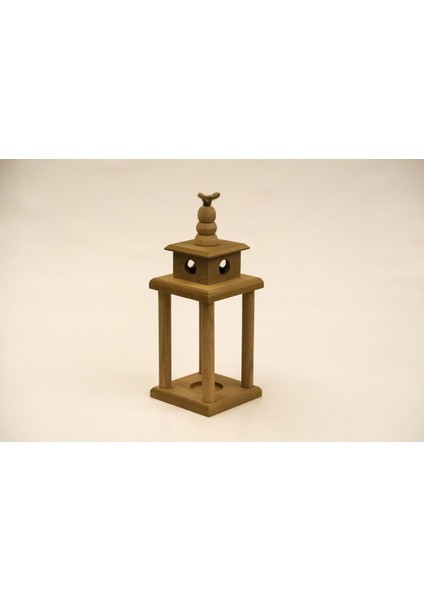 El Işi Küçük Direkli Fener ve Şamdan, Dekoratif Biblo, Kahverengi, El Yapımı. modelleri