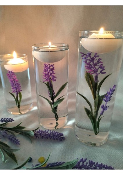 3'lü Suyla Yüzen Dekoratif Mumluk Seti, Hediye ve Süs Amaçlı fiyatları