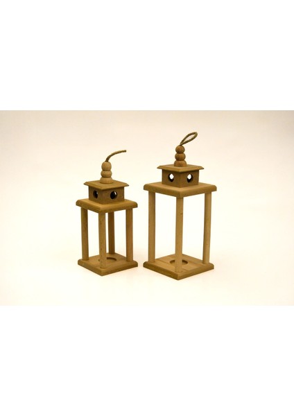Küçük ve Büyük Boy Direkli Fener Takımı, Şamdan, Mumluk, Ahşap Hediye, Boyamaya Uygun fiyatları