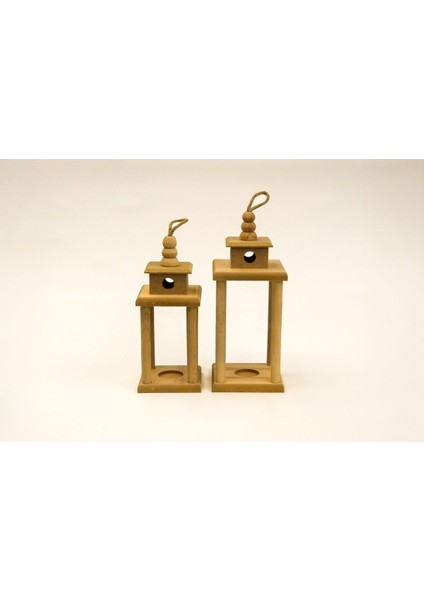 Küçük ve Büyük Boy Direkli Fener Takımı, Şamdan, Mumluk, Ahşap Hediye, Boyamaya Uygun modelleri
