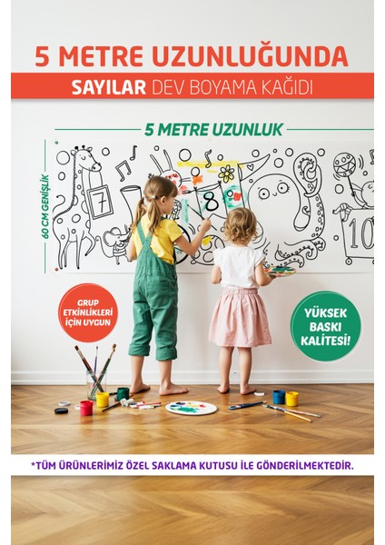 Sayılar Boyama Kağıdı