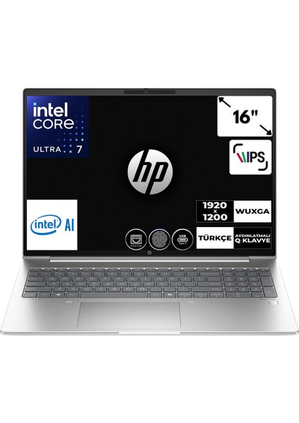 Probook 460 G11 Ultra 7 155U 16 GB 1 Tb SSD Windows 11 Pro Intel Graphics 16'' Wuxga Taşınabilir Bilgisayar A23BCEACB4