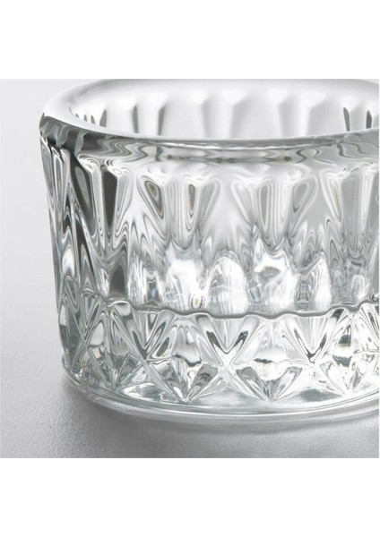 Cam Tealight Mumluk Seti, 4 Cm, 3'lü Pakette, Şık ve Zarif Dekorasyon Ürünü fırsatları