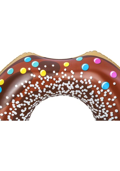 Yüzme Simidi Çörek Desenli Kahverengi 107 Cm, Güvenli ve Eğlenceli Yüzme Keyfi modelleri