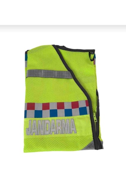 Jandarma Trafik Yeleği Yeni Model(Fileli)-Trafik Yelek-Fosforlu Yelek- Askeri Malzeme modelleri